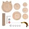 Wooden Cat Scratching Post with Tracking Interactive Toys for Indoor Cat Kittens